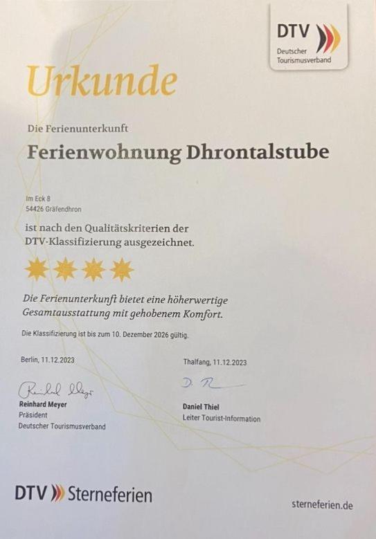 Dhrontalstube Daire Grafendhron Dış mekan fotoğraf